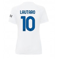 Echipament fotbal Inter Milan Lautaro Martinez #10 Tricou Deplasare 2023-24 pentru femei maneca scurta